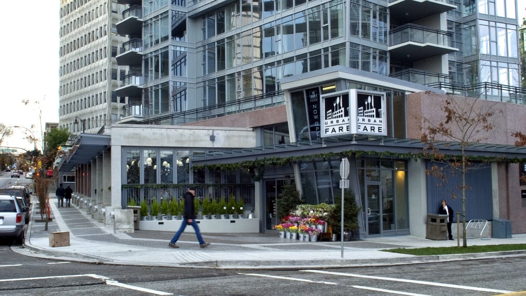 urban fare sits at the base of the cielo vancouver building for the ultimate grocery shopping experience